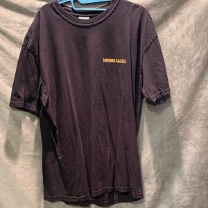 Nature Backs Men's Black Short Sleeve Tee